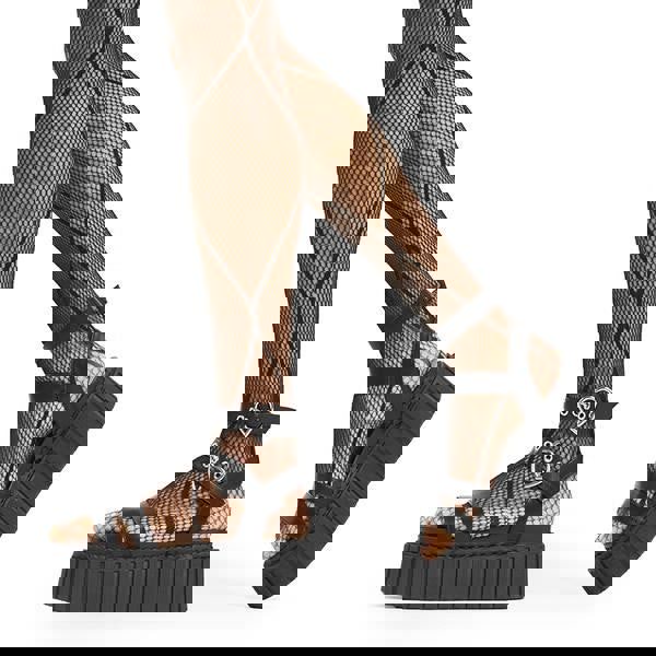 Lamoda Walkin' On Sunshine Chunky Platform Creeper SandalsLMF 4400 - BlackPU