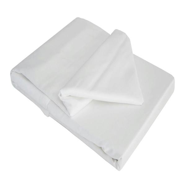 Belledorm 100% Cotton Sateen Flat Sheet - White - 