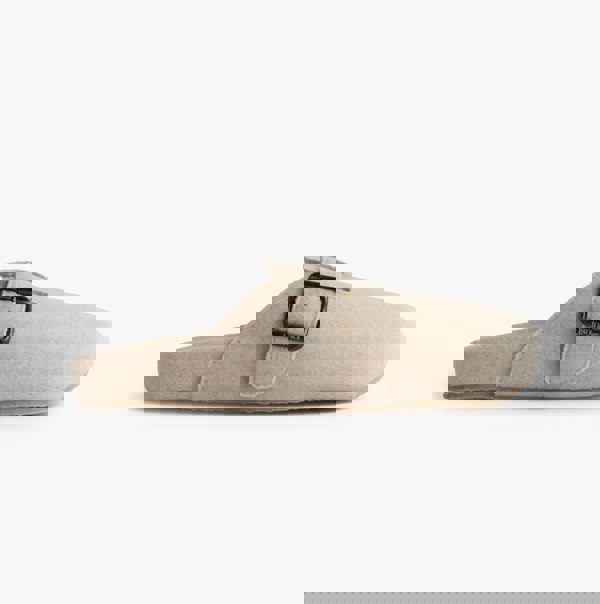 Totes Isotoner FELT CLOG Womens Clog Mule Slippers Oatmeal