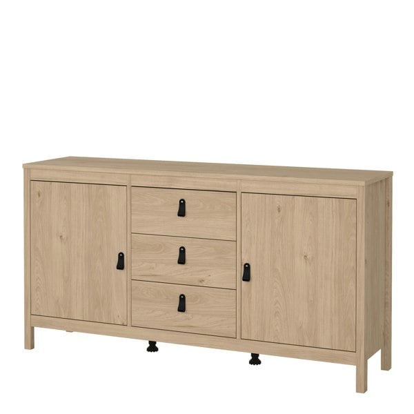 Furniture To Go Barcelona Sideboard 2 Doors + 3 Drawers in Jackson Hickory Oak