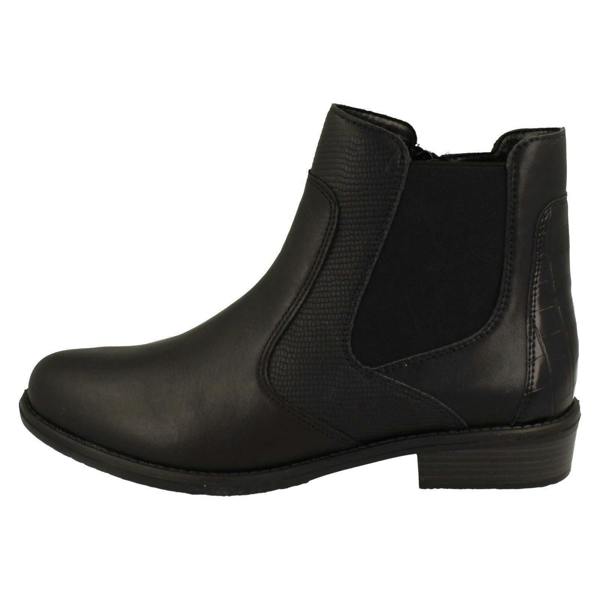 Remonte Ladies Remonte Low Heel Elasticated Casual Chelsea Boots D0F70