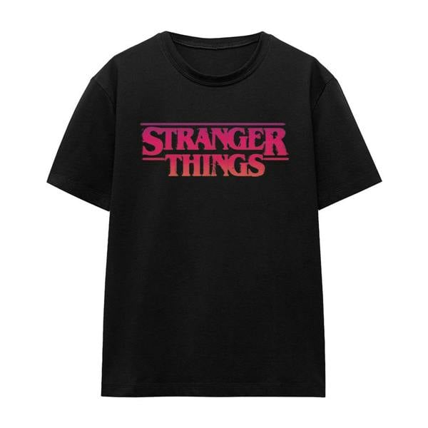 Stranger Things Womens/Ladies Sunset Logo T-Shirt - Athletic Heather