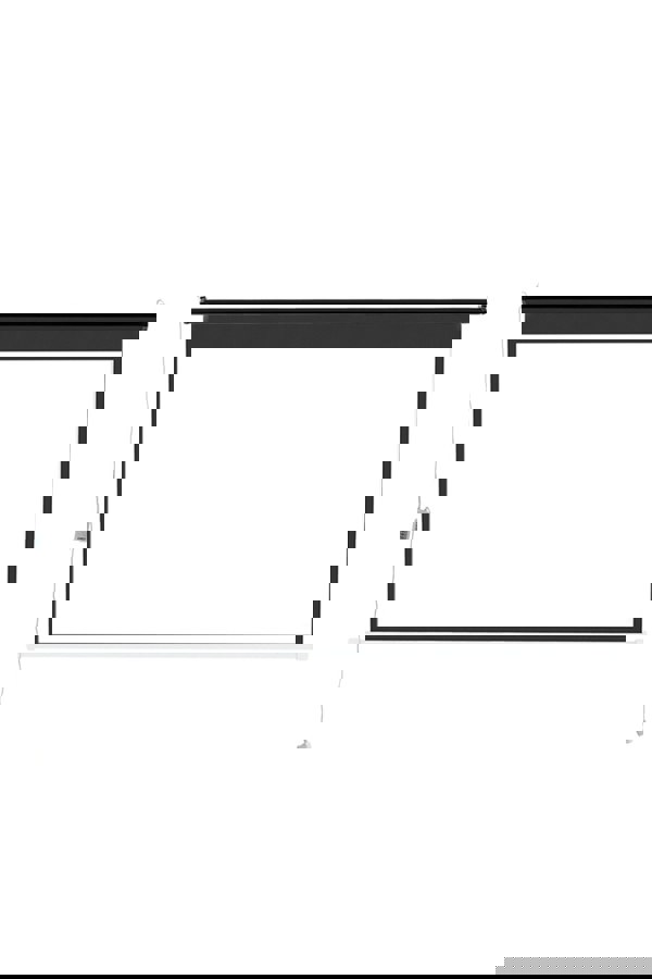 Living and Home 120" Black Crossbar Electric Motorized Projector Screen with Remote