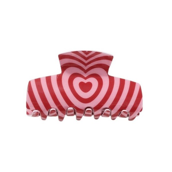 Gold Trip Pink & Red Swirl Claw Clip
