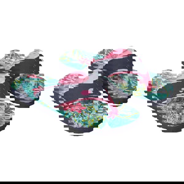 Animal Childrens/Kids Swish Tropical Leaves Recycled Flip Flops - Green - 