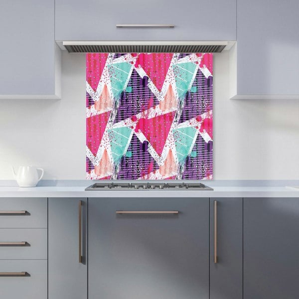 Warren Reed - Designer Shabby Geometric Pattern Kitchen Splashback