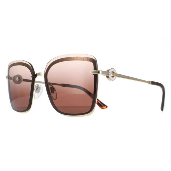 Bvlgari Sunglasses BV6151B 278/13 Pale Gold Brown Gradient