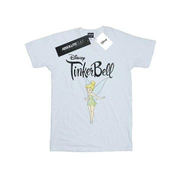 Disney Womens/Ladies Tinker Bell Flying Tink Cotton Boyfriend T-Shirt - White