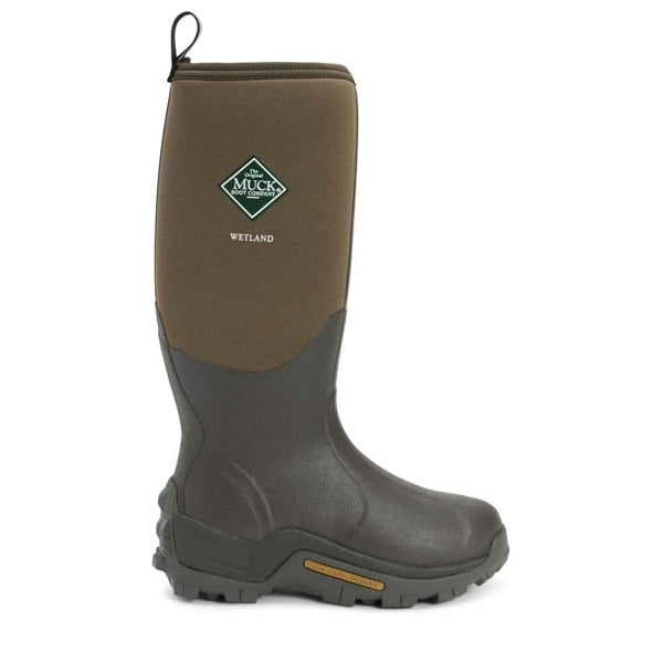 Muck Boots Wetland Hi Patterned Unisex Wellington Boots in Bark
