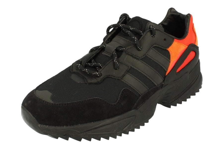 Adidas Yung-96 Trail Mens Sneakers  - Black Orange Ee5592 - Photo 0