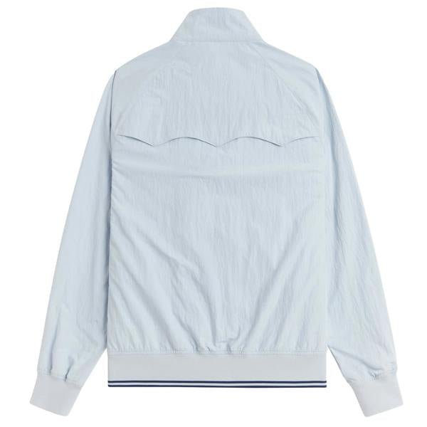 Fred Perry Crinkle Harrington Jacket Dusky Blue
