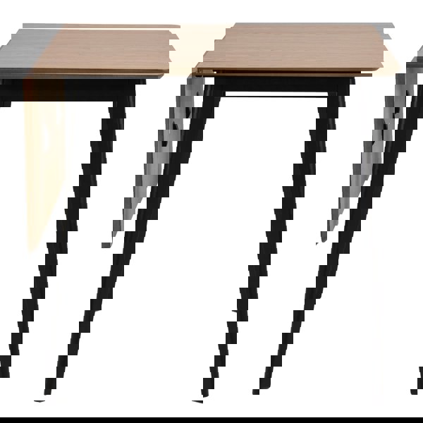 Furniture To Go Roxby Extending Dining Table 80-120cm in Oak & Black