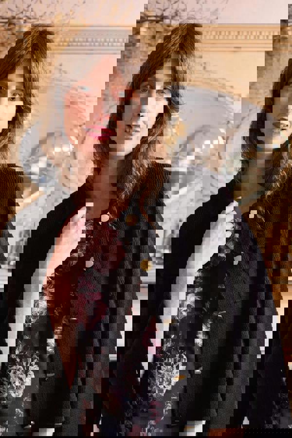 Chestnut Knitted Jacket Pine Green | Lily and Me Clothing