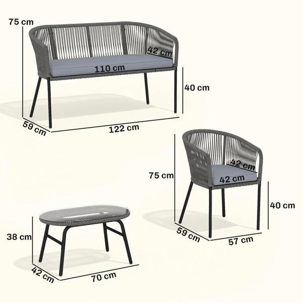 Rattan Sofa Set