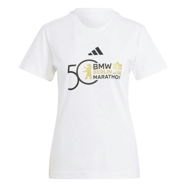 Adidas Womens/Ladies Marathon 50th Anniversary T-Shirt - White - 
