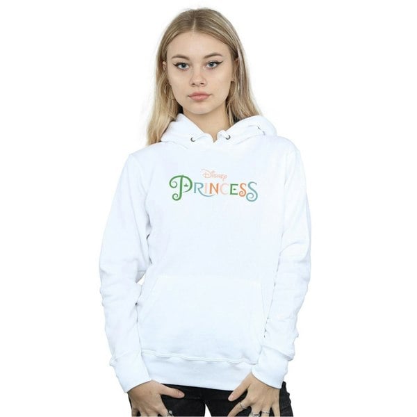 Disney Princess Womens/Ladies Colour Logo Hoodie - White