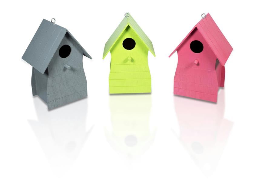 St Helens Wood Bird House Set of 3
