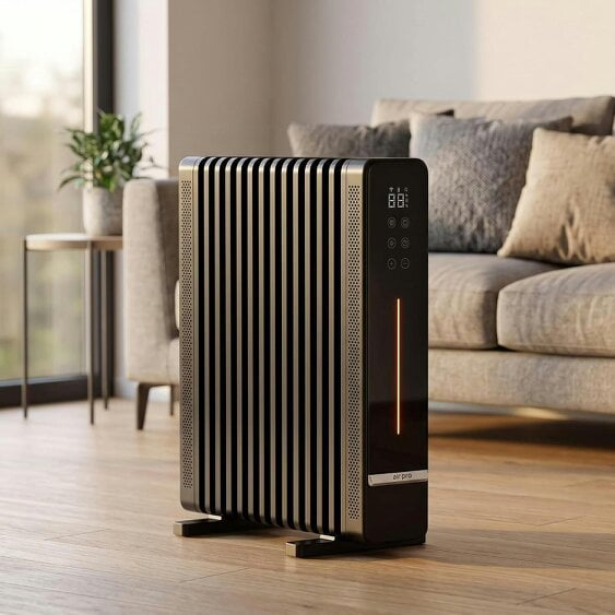 Air Pro 2200W 13 Fin Oil Filled Radiator, Portable Electric Heater with Remote