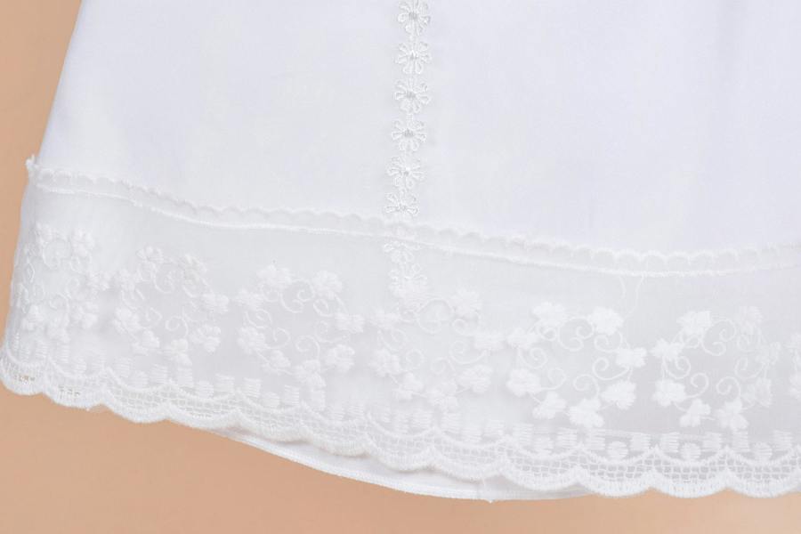 Cinda Long Sleeves Satin Christening Long Gown and Bonnet