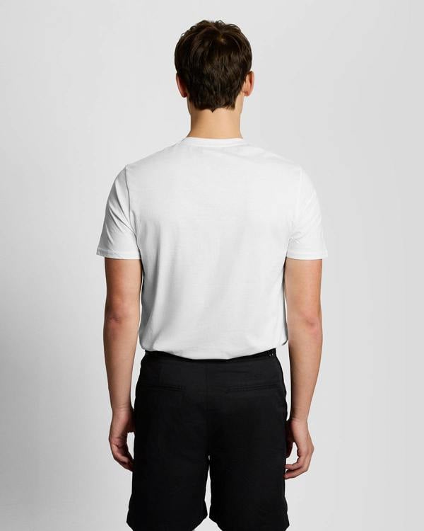 Lyle & Scott Superfine Mens Graphic T-Shirt - 626 White