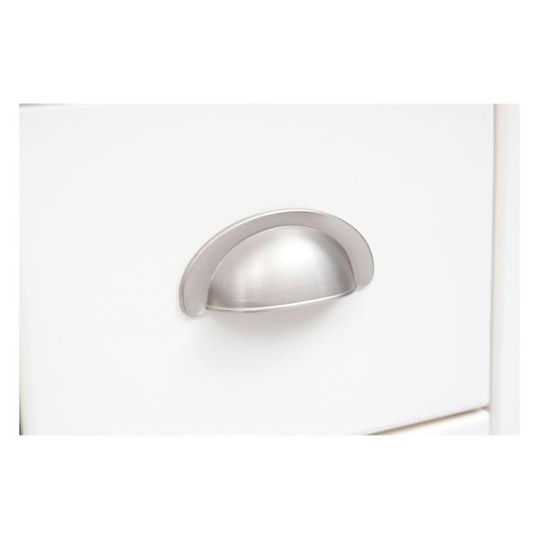 Cabinet Bits Lovere Off White 2 Drawer 2 Door Sideboard Chrome Cup Handle