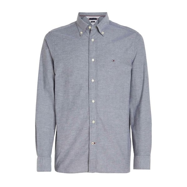 Tommy Hilfiger Mens Core 1985 Flex Oxford Shirt - Blue