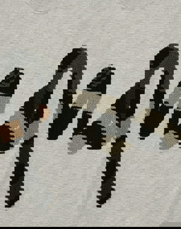 Money Big Sig Chenille Crew Sweat Oatmeal