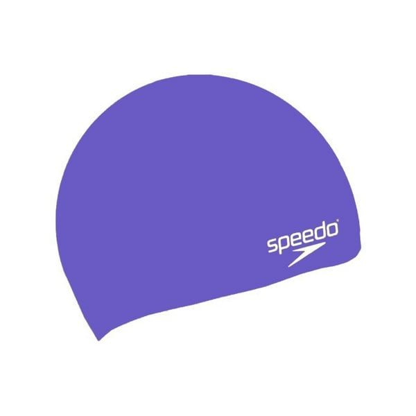 Speedo Childrens 3D Silicone Swim Cap - Purple