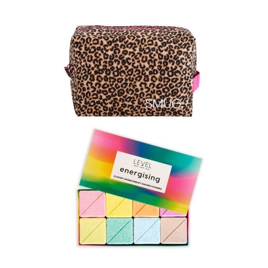 SMUG Wake-Up Wash Bag Set – Various Prints - Leopard