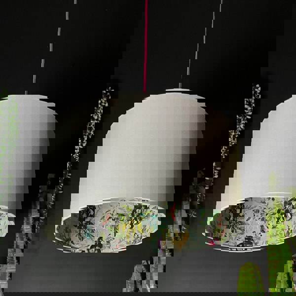 Dust Deadly Night Shade Silhouette Lampshade in Cloud. Designed and handmade by Love Frankie