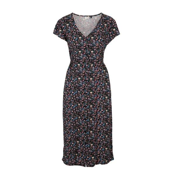 Trespass Women's Nia Floral Casual Dress - Damson