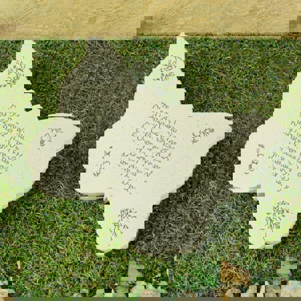 Personalised Memento Company Personalised Floral Memorial Resin Butterfly