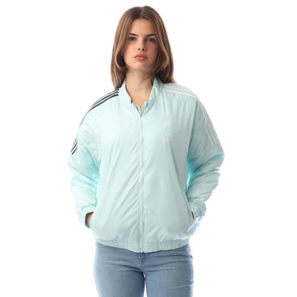 Adidas Womens/Ladies Peloton Bomber Jacket - Mint - 