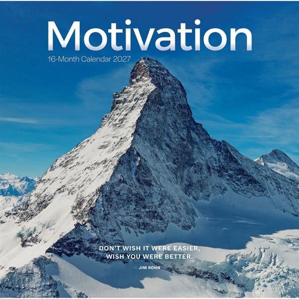 Motivation Calendar 2027, Wall Calendars, Month To View, Lifestyle, Gift