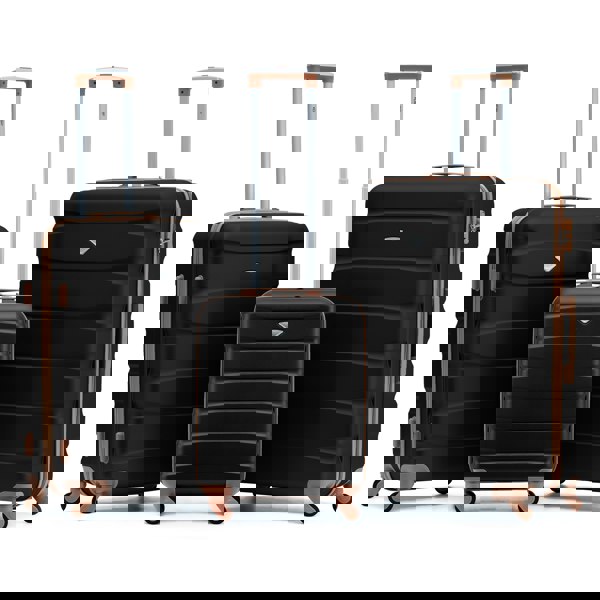 Flight Knight 55x40x20cm Cabin Carry On Luggage with Medium Case and Large Size Check-in Hold Suitcase