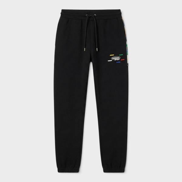 Missoni Logo Sport Joggers Black Multicolour