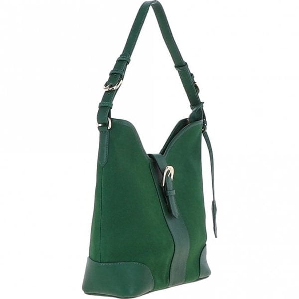 Ashwood Top Zip Suede Shoulder Handbag