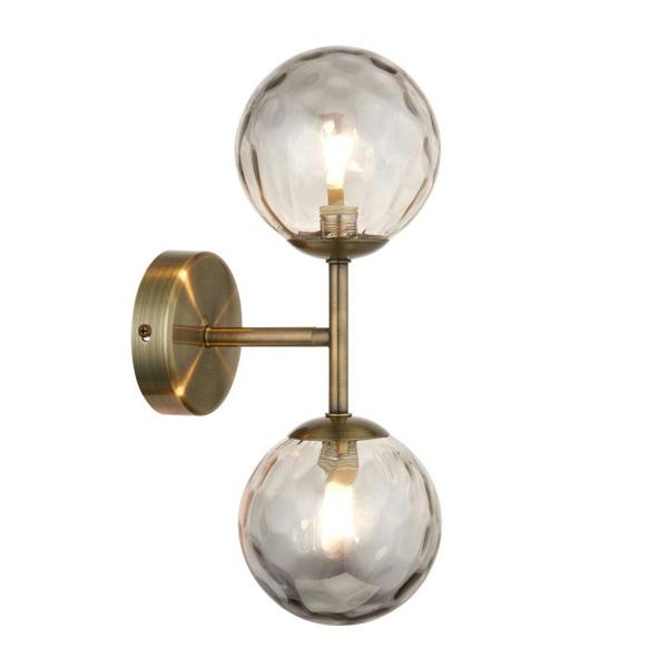Pagazzi Lighting Tamara 2-Light Antique Brass Wall Light