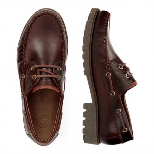 Boat C8 - Men's Waterproof Brown Leather Low-Cut Ankle Boots - Panama Jack - 4