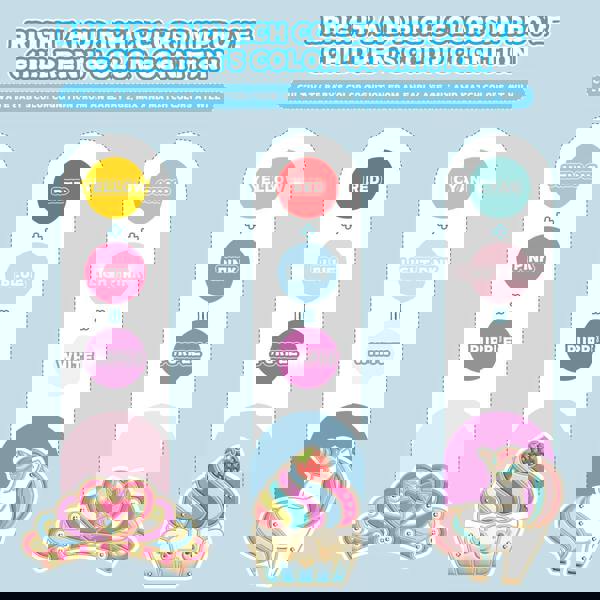 deAO Toys DIY Crystal Jewelry Craft Set for Girls Bake-Free Watercolor Painting Kit with Cartoon Pendants Arts & Crafts Gift Creative Handmade