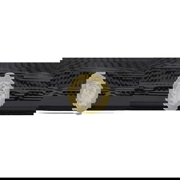 JVL Foliage Scraper Rubber Pin Doormat, 45x75cm, Black
