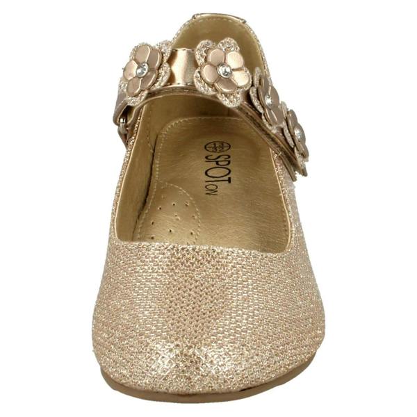 Spot On Girls Spot On Glittery Mid Heel Party Shoes