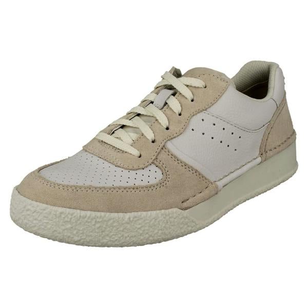 Clarks Ladies Clarks Vintage Sporty Style Two Tone Trainers Craft Cup Court