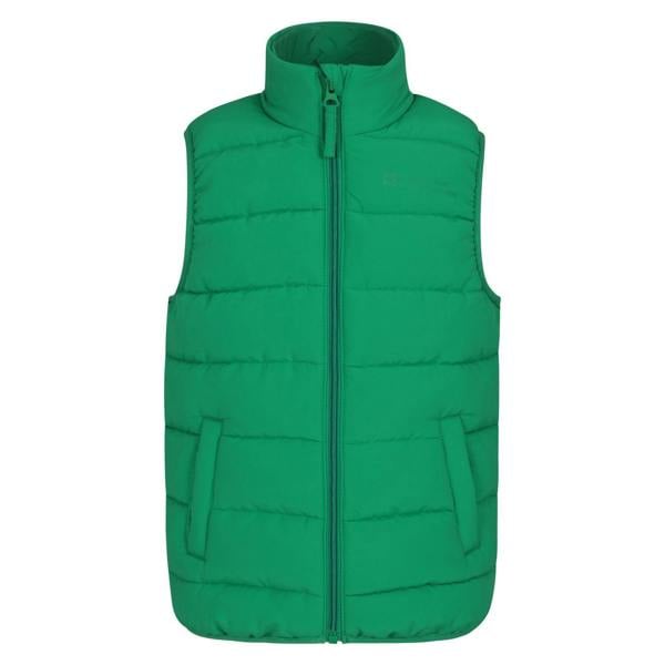 Mountain Warehouse Childrens/Kids Rocko Plain Padded Gilet - Green
