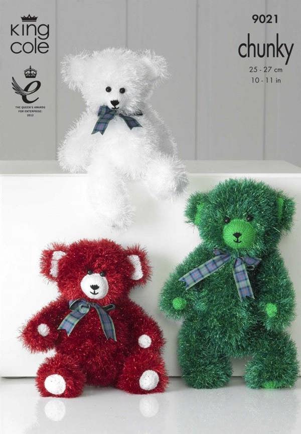 King Cole Tinsel Knitting Pattern 9021, Toys - Intermediate