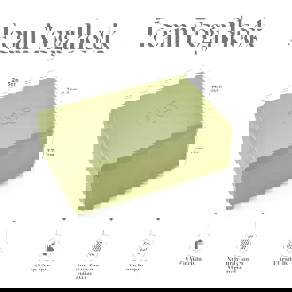 Myga Foam Yoga Block - 6 Colours Available