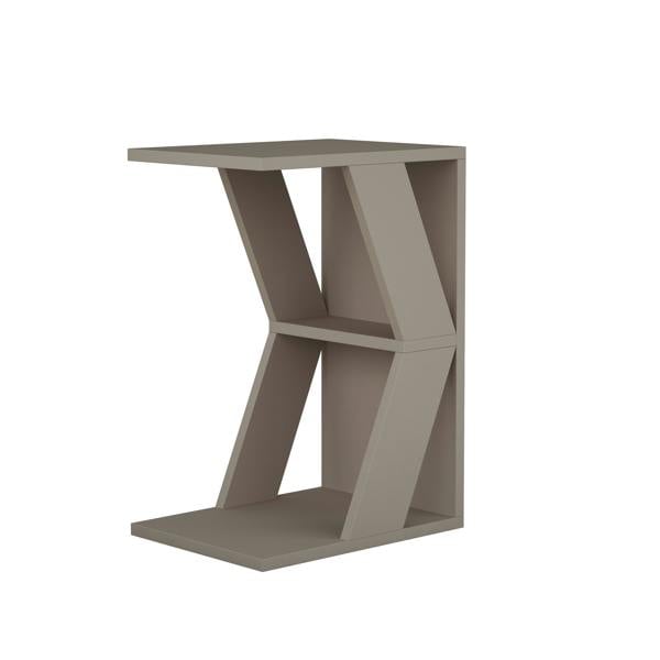 Decortie Naze Modern C-Shaped Side Table Multipurpose Sofa Table Height 57cm