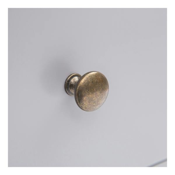 Cabinet Bits Mirano 6 Drawer Chest of Drawers Brass Knob