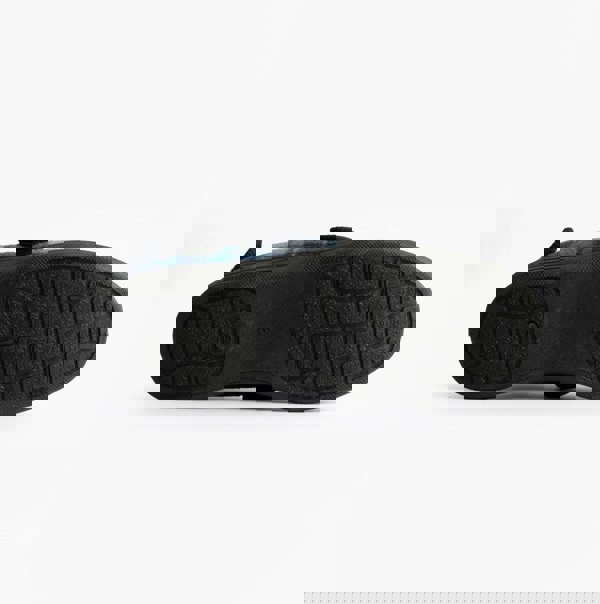 Zedzzz PETER Mens Touch Fasten/Velcro Slippers Navy Blue Check