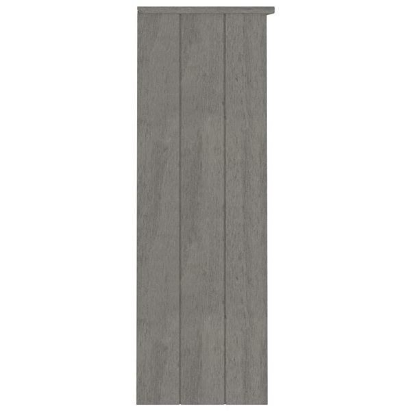 Berkfield Top for Highboard HAMAR Light Grey 85x35x100cm Solid Wood Pine